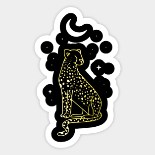 Yellow Cheetah Sticker